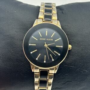 Anne Klein Black Gold Women’s Stainless Steel Watch, 32mm